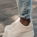 Buty sportowe na platformie Madam Goue beżowe