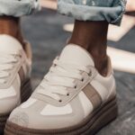 Buty sportowe na grubej podeszwie Madam Gizel beżowe