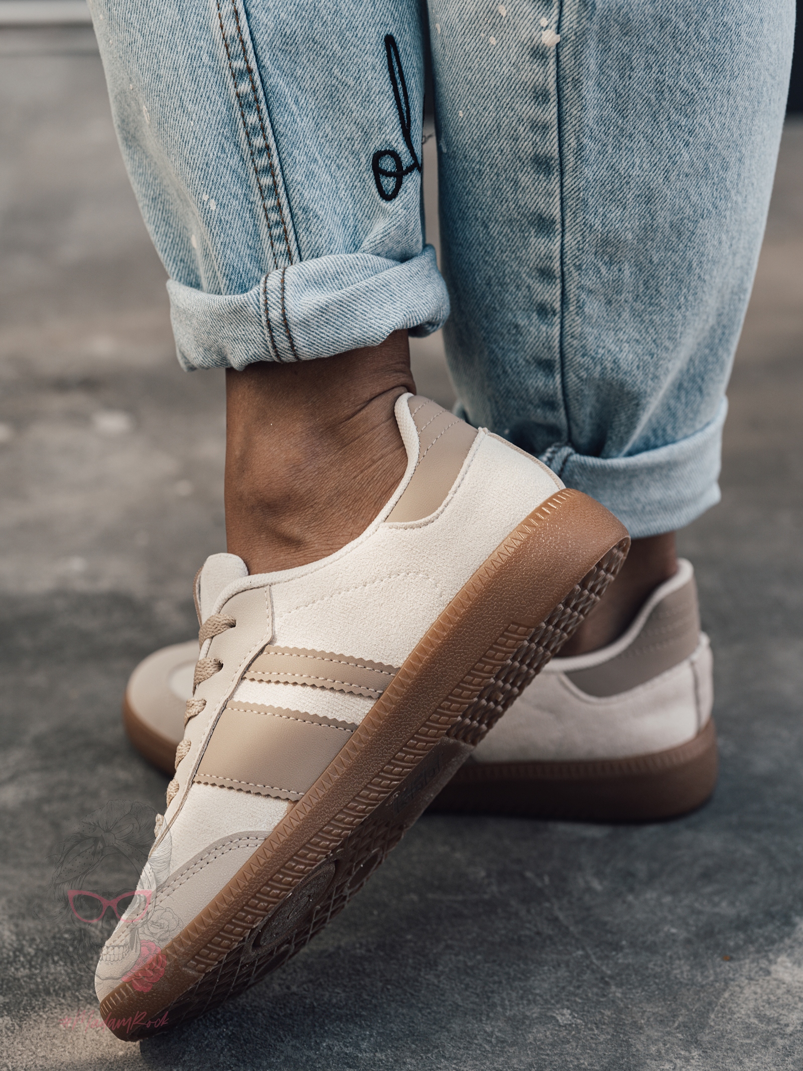 Buty sportowe Madam Gizze beżowe