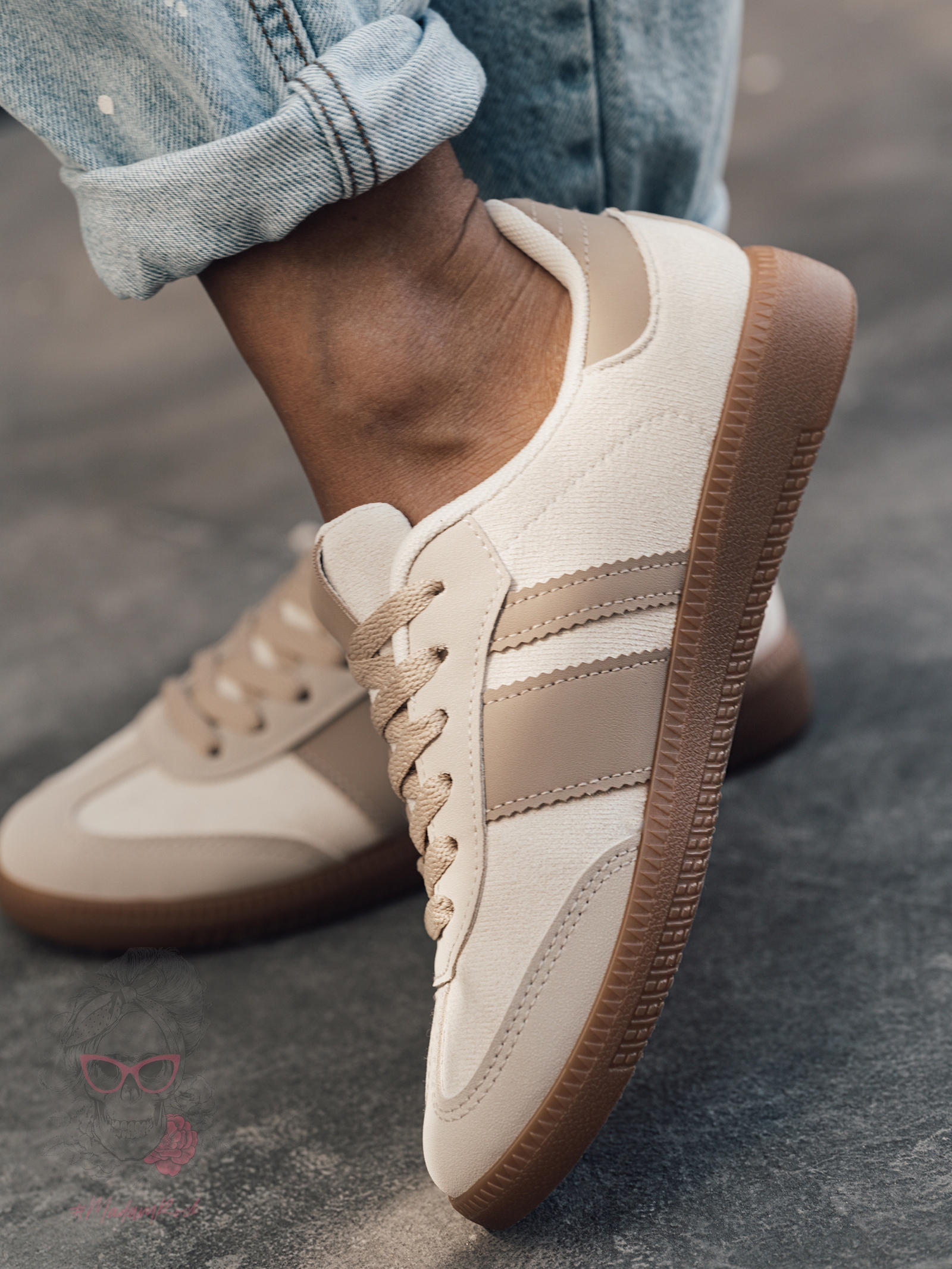 Buty sportowe Madam Gizze beżowe