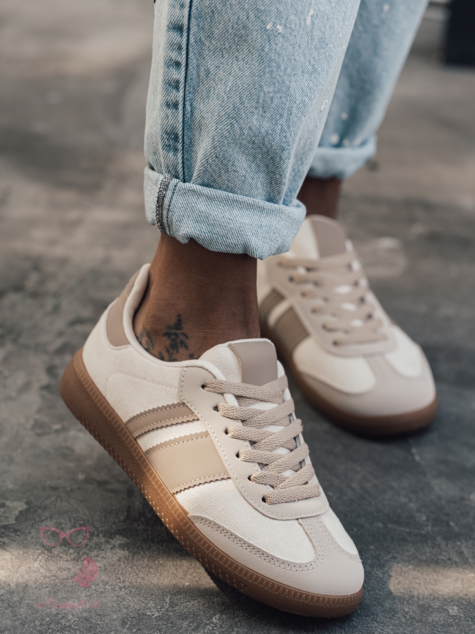 Buty sportowe Madam Gizze beżowe