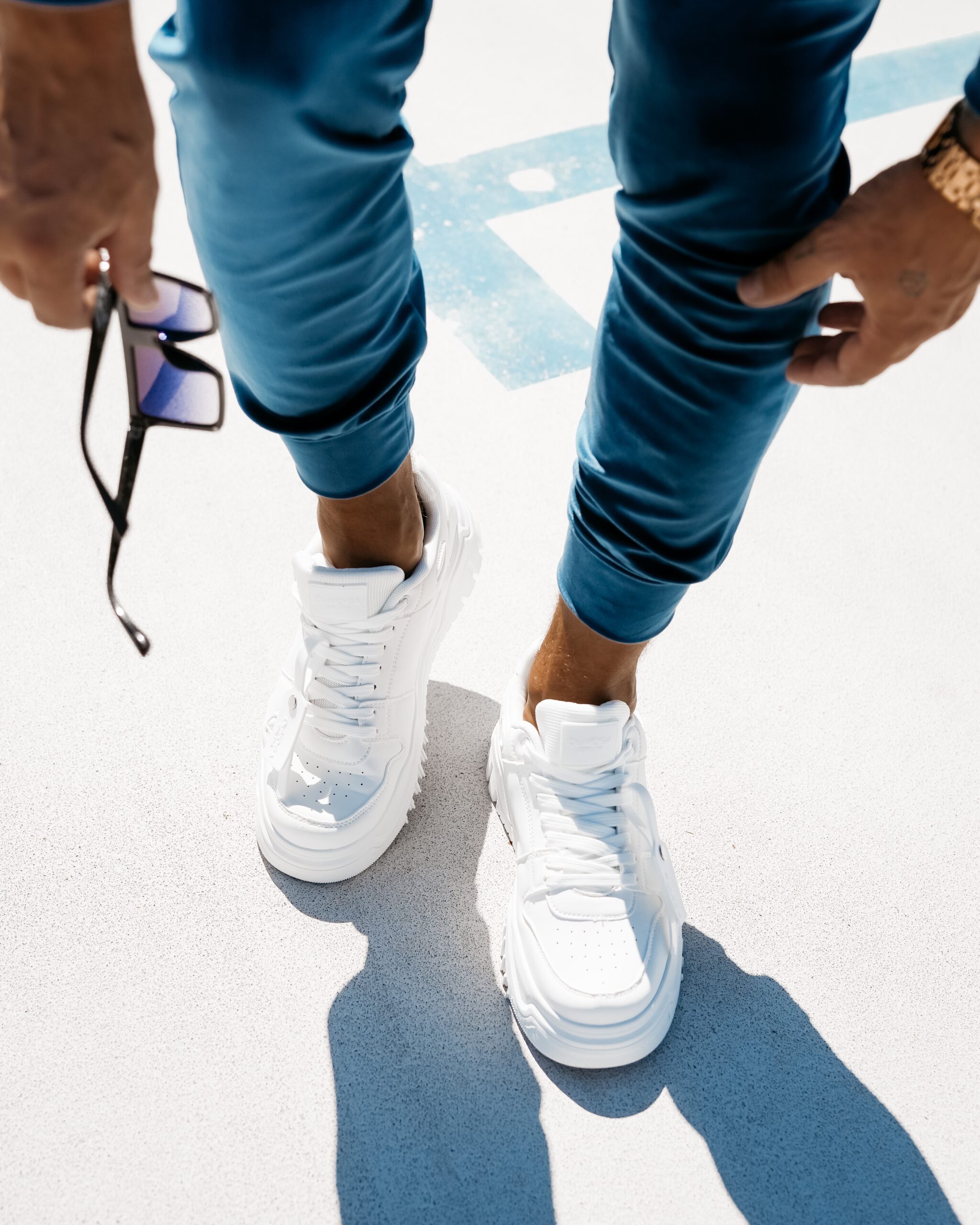 Buty sportowe sneakersy męskie GTX OLAVOGA białe Buty sportowe sneakersy męskie GTX OLAVOGA białe