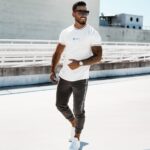 T-shirt męski klasyczny slim fit EMMET OLAVOGA biały