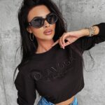 Bluza prosta oversize MERGER OLAVOGA czarna