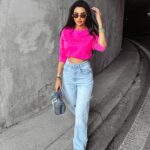 Bluza prosta oversize MERGER OLAVOGA fuksja