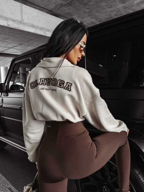 Bluza rozpinana damska CONSETT OLAVOGA beżowa