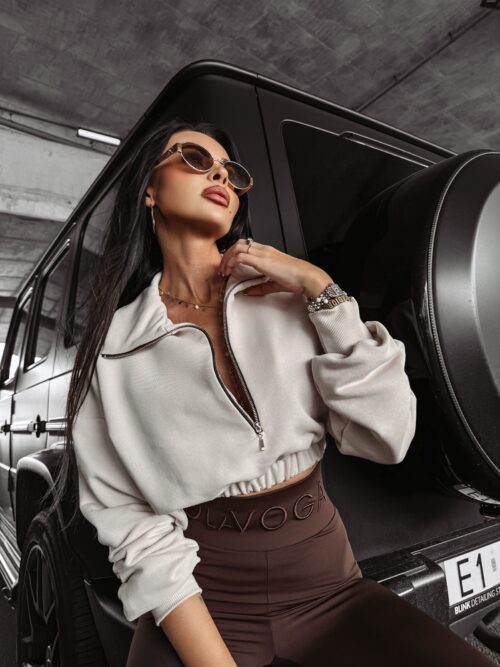 Bluza rozpinana damska CONSETT OLAVOGA beżowa