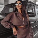 Bluza rozpinana damska CONSETT OLAVOGA brązowa