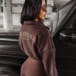 Bluza rozpinana damska CONSETT OLAVOGA brązowa