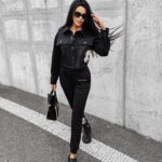 Koszula krótka na napy FRIENDSHIP OLAVOGA czarna