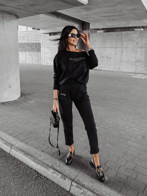 Komplet damski casualowy BONITA OLAVOGA czarny