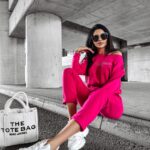 Komplet damski casualowy BONITA OLAVOGA różowy