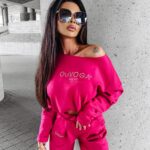 Komplet damski casualowy BONITA OLAVOGA różowy