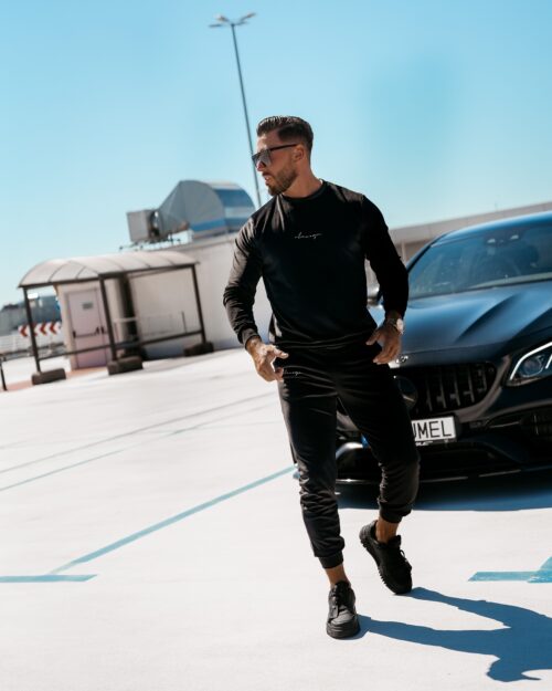 Komplet dres męski welurowy HEYDAY OLAVOGA czarny