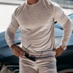 Komplet dres męski welurowy HEYDAY OLAVOGA beżowy