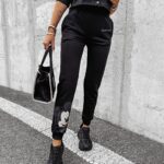 Spodnie dresowe z myszką Mickey SUPERION OLAVOGA czarne