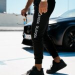 Spodnie dresowe męskie REVERS OLAVOGA czarne