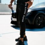 Spodnie dresowe męskie REVERS OLAVOGA czarne