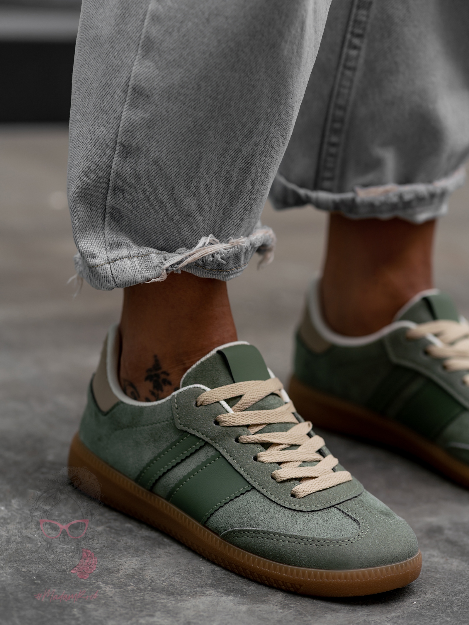 Buty sportowe Madam Gizze khaki