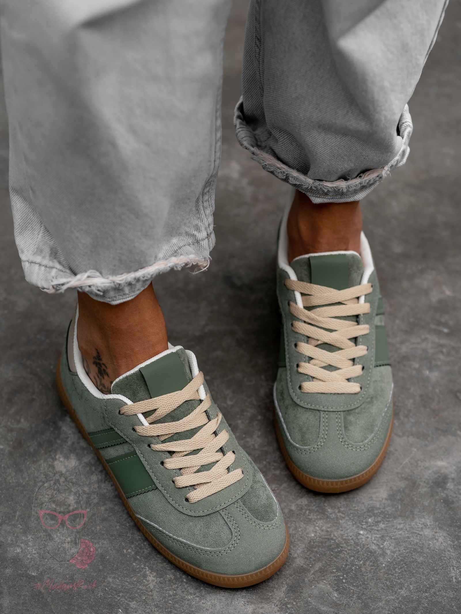 Buty sportowe Madam Gizze khaki Buty sportowe Madam Gizze khaki