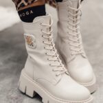 Workery matowe Rock Balcia beżowe