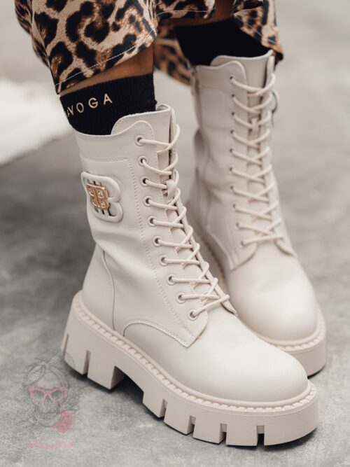 Workery matowe Rock Balcia beżowe