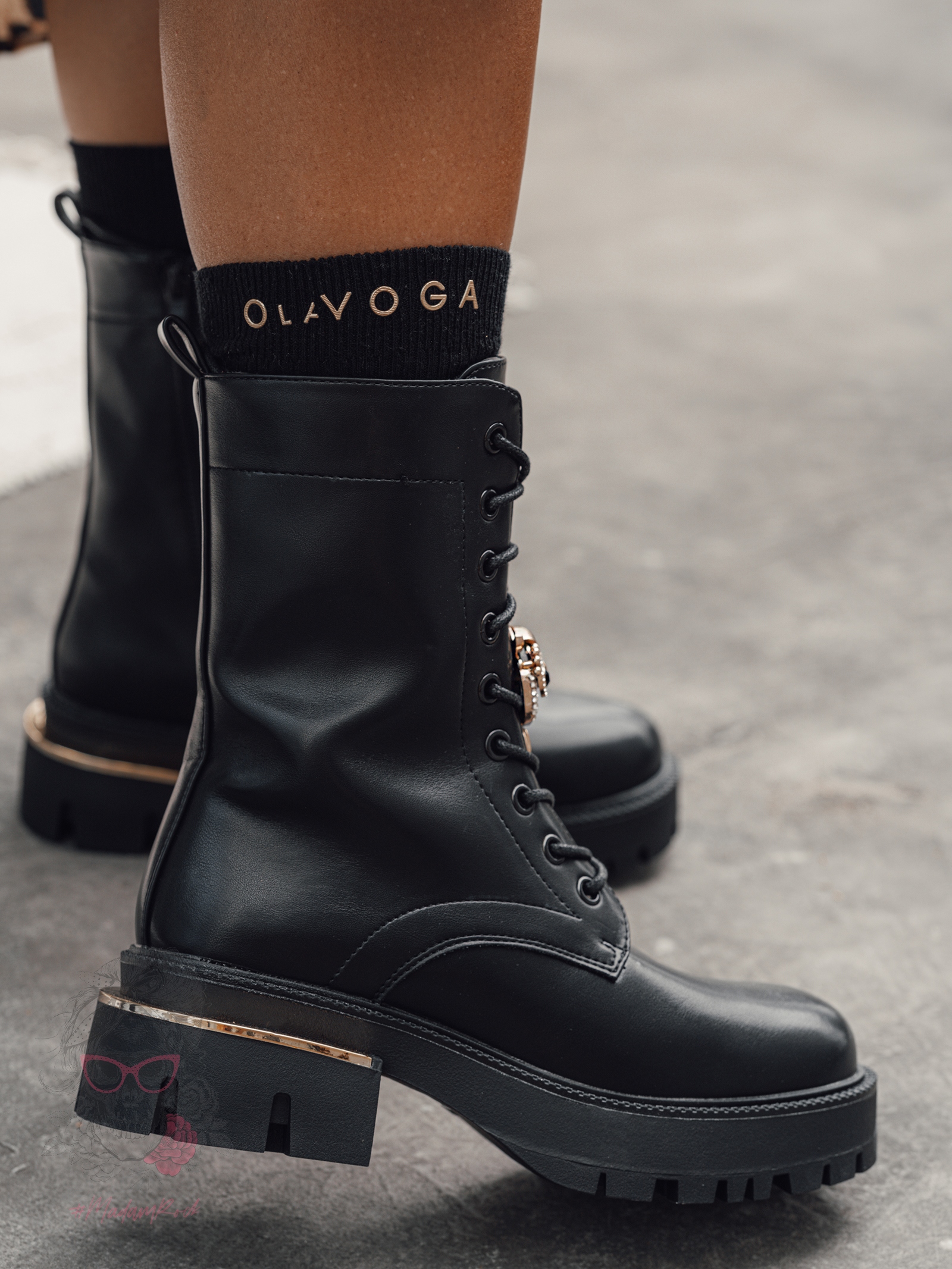 Workery matowe Rock Owls czarne