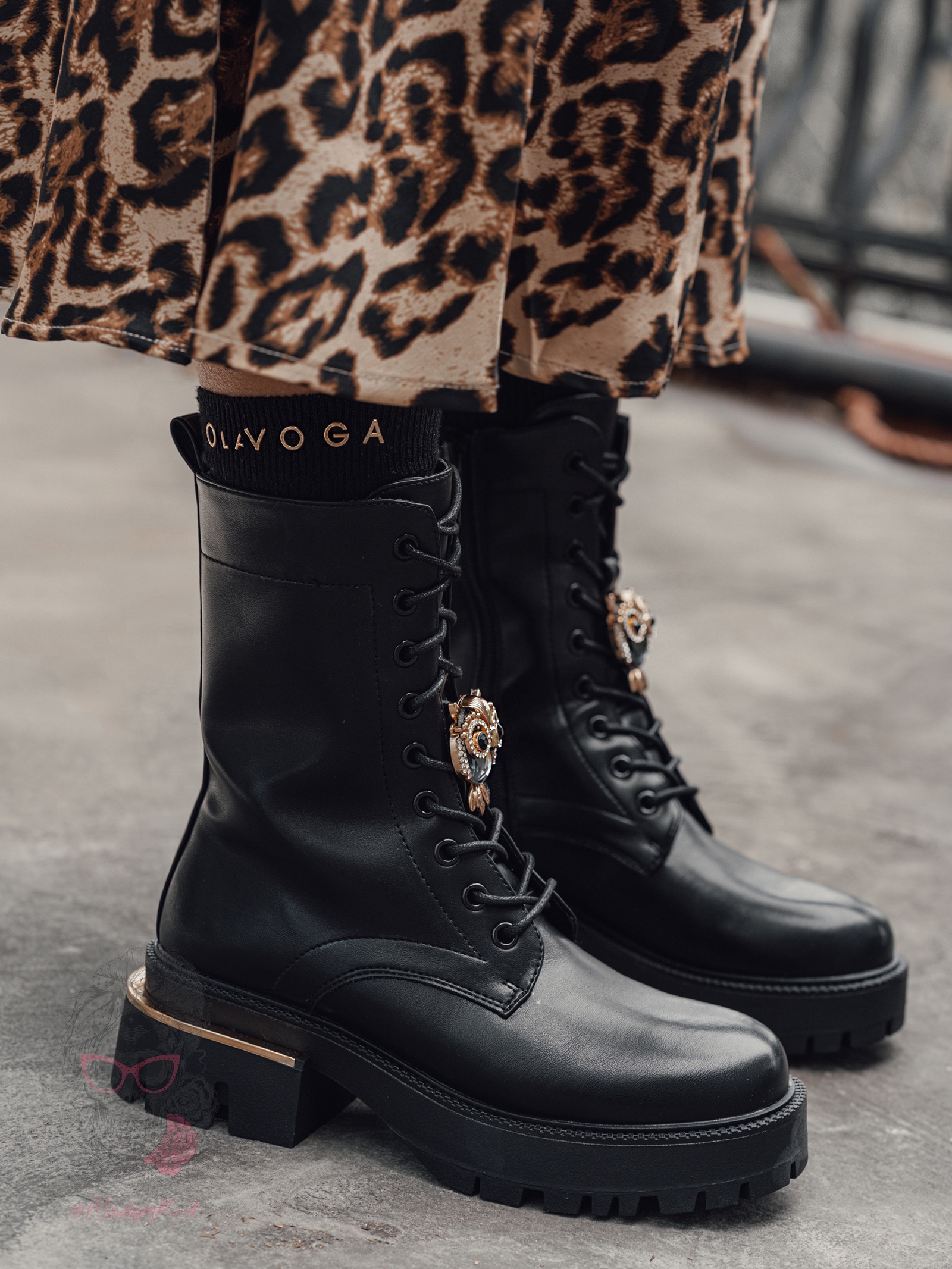 Workery matowe Rock Owls czarne