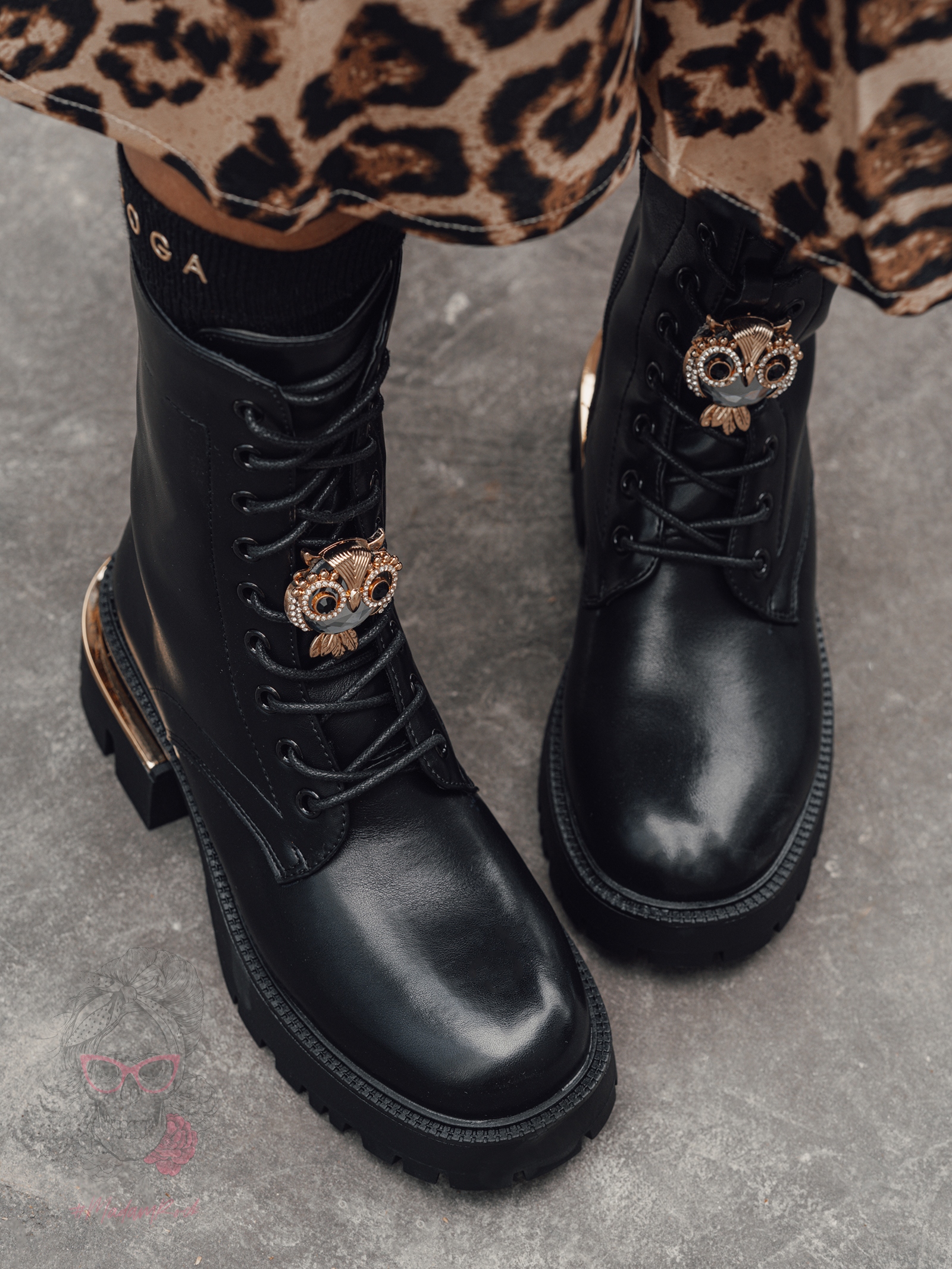 Workery matowe Rock Owls czarne