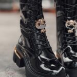 Workery lakierowane Rock Owls czarne