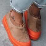 Botki wsuwane Rock Wemu karmelowe