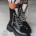 Workery matowe z cyrkoniami Rock Rewelo czarne