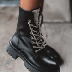 Workery matowe z cyrkoniami Rock Rewelo czarne