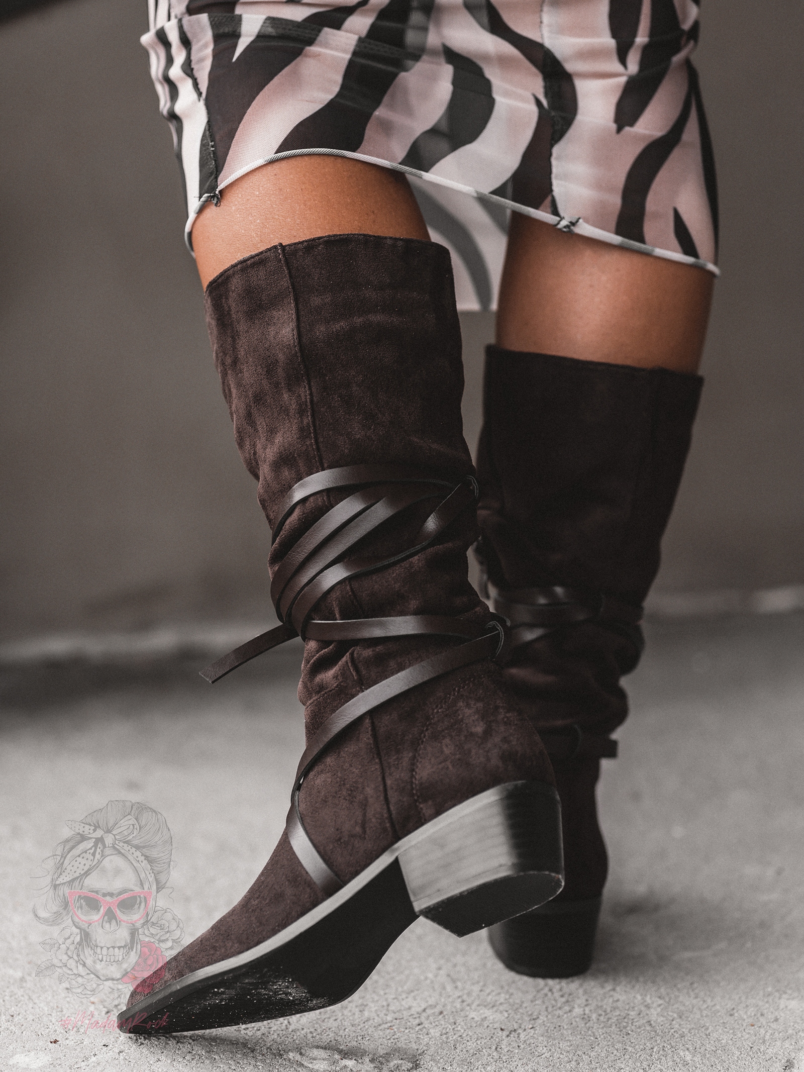 Kowbojki zamszowe Rock Troufe brązowe Kowbojki zamszowe Rock Troufe brązowe