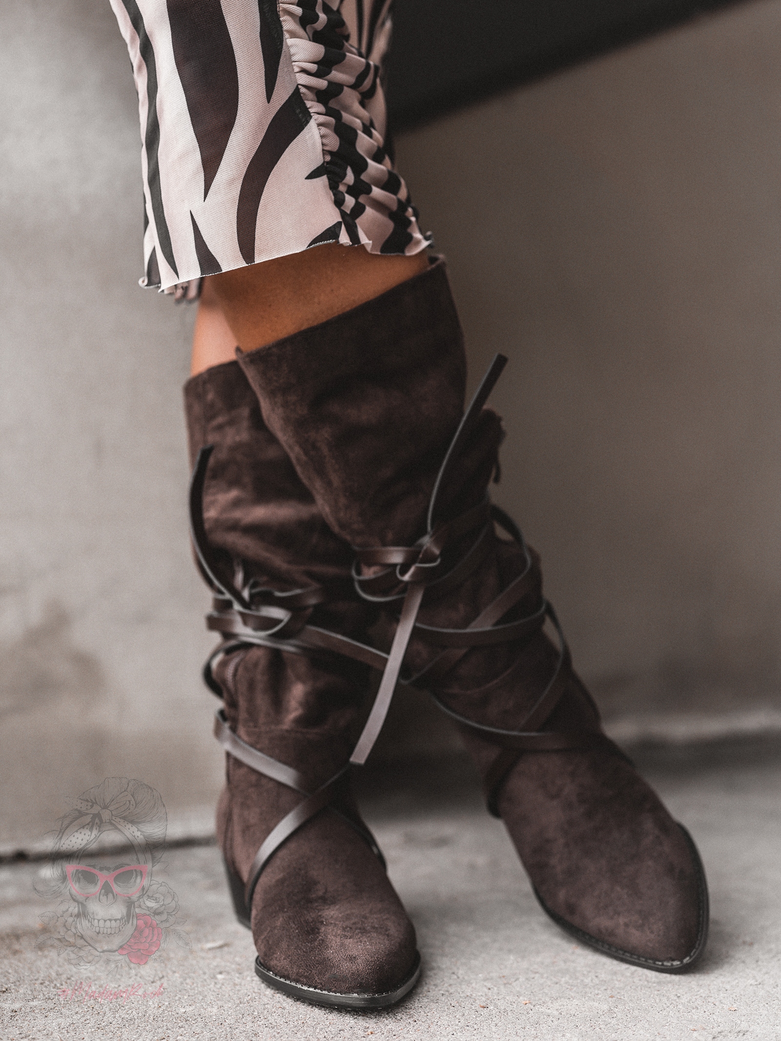 Kowbojki zamszowe Rock Troufe brązowe Kowbojki zamszowe Rock Troufe brązowe