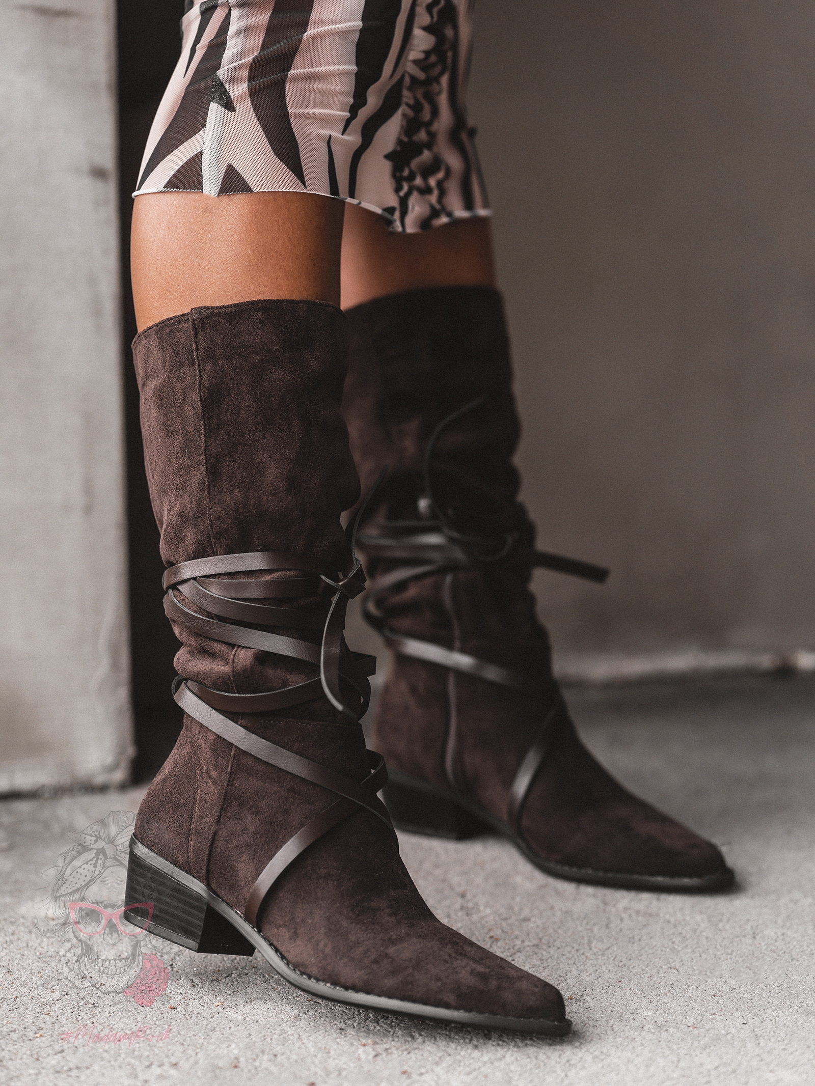 Kowbojki zamszowe Rock Troufe brązowe Kowbojki zamszowe Rock Troufe brązowe