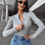 Sweter rozpinany IDEAL OLAVOGA szary