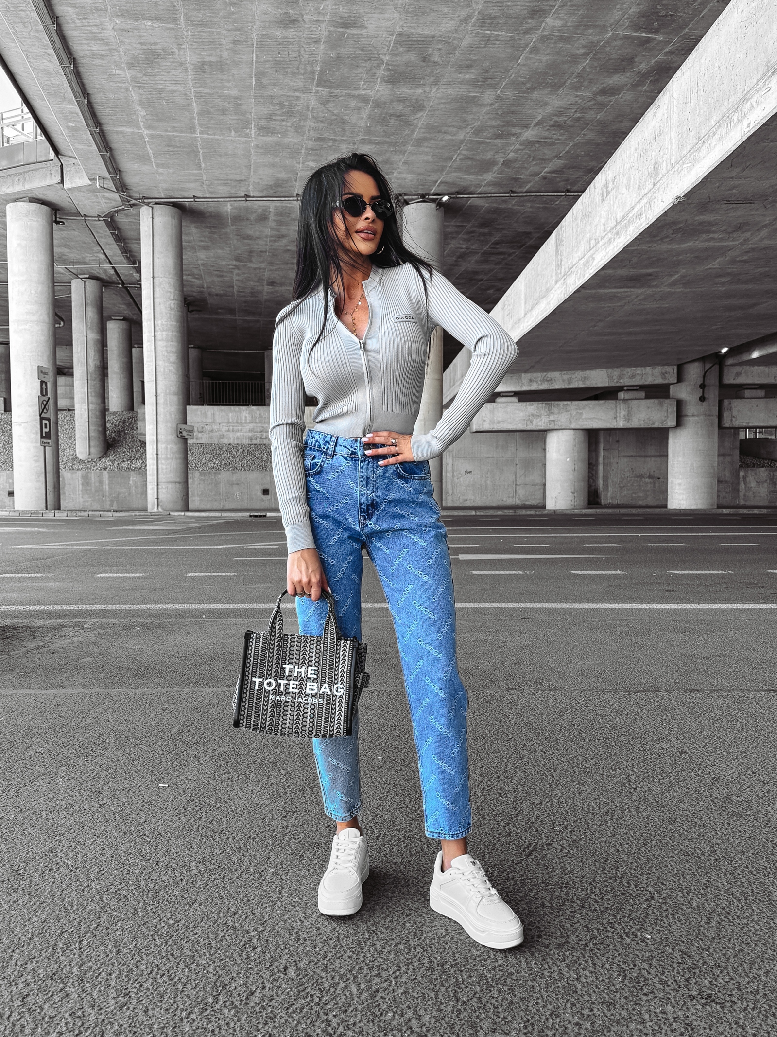 Sweter rozpinany IDEAL OLAVOGA szary