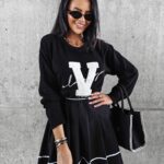 Sweter klasyczny VINDI OLAVOGA czarny