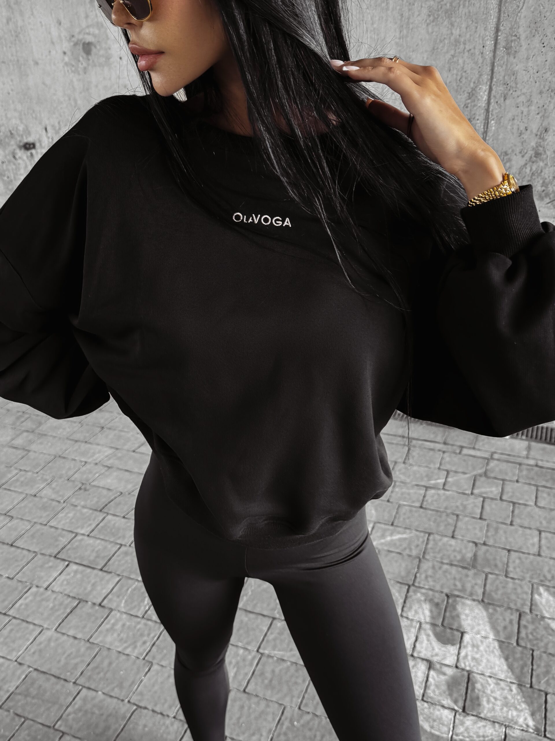 Bluza oversize DIORA OLAVOGA czarna