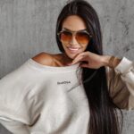 Bluza oversize DIORA OLAVOGA jasny beż