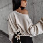 Bluza oversize DIORA OLAVOGA jasny beż