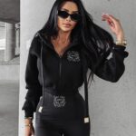 Bluza rozpinana z kapturem MAROON OLAVOGA czarna