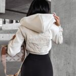 Bluza rozpinana z kapturem MAROON OLAVOGA beżowa