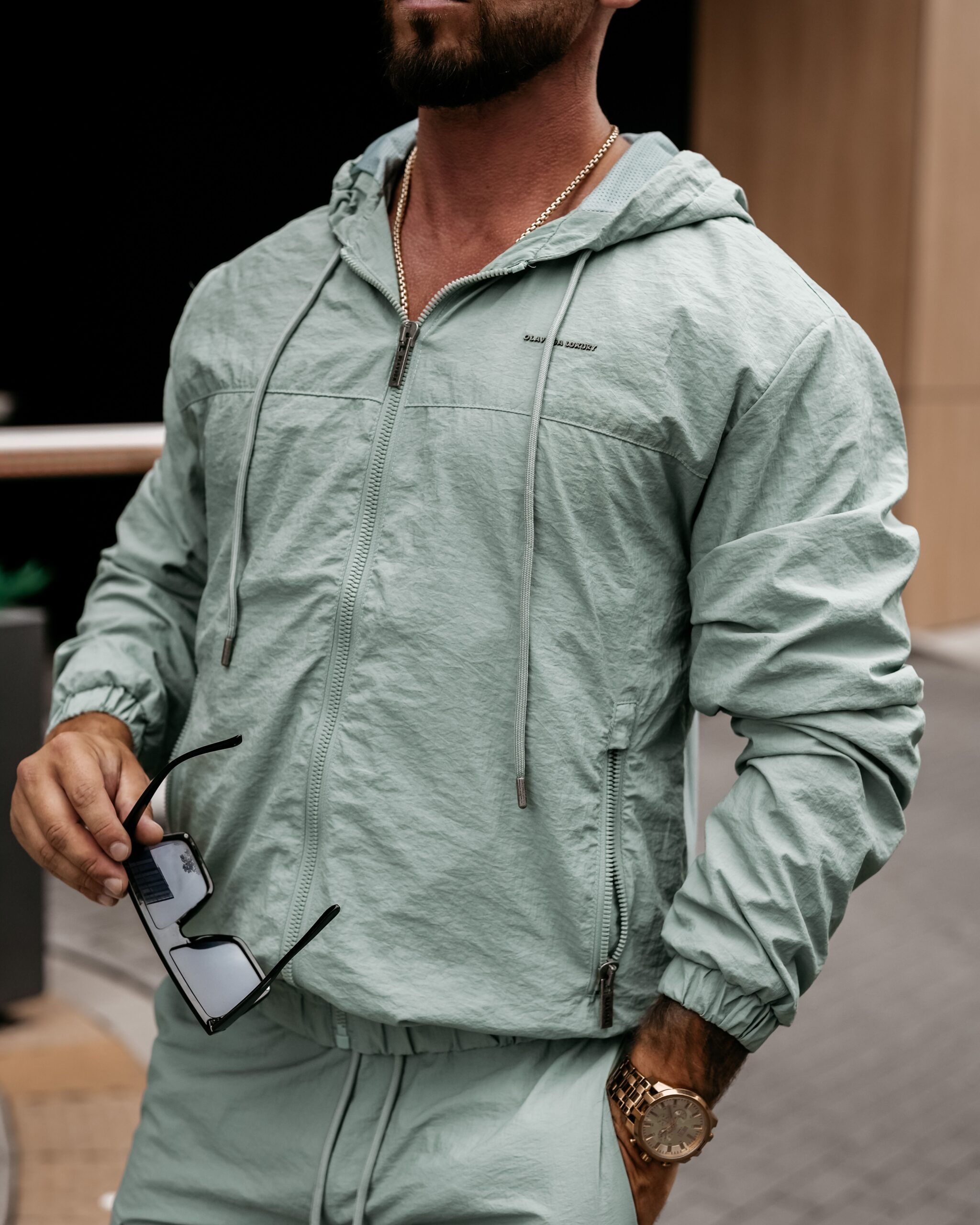 Kurtka męska przejściowa sportowa CRISP OLAVOGA zielona