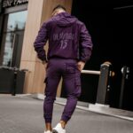 Kurtka męska przejściowa sportowa CRISP OLAVOGA śliwka