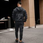 Kurtka męska przejściowa sportowa CRISP OLAVOGA grafitowa