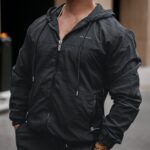 Kurtka męska przejściowa sportowa CRISP OLAVOGA grafitowa