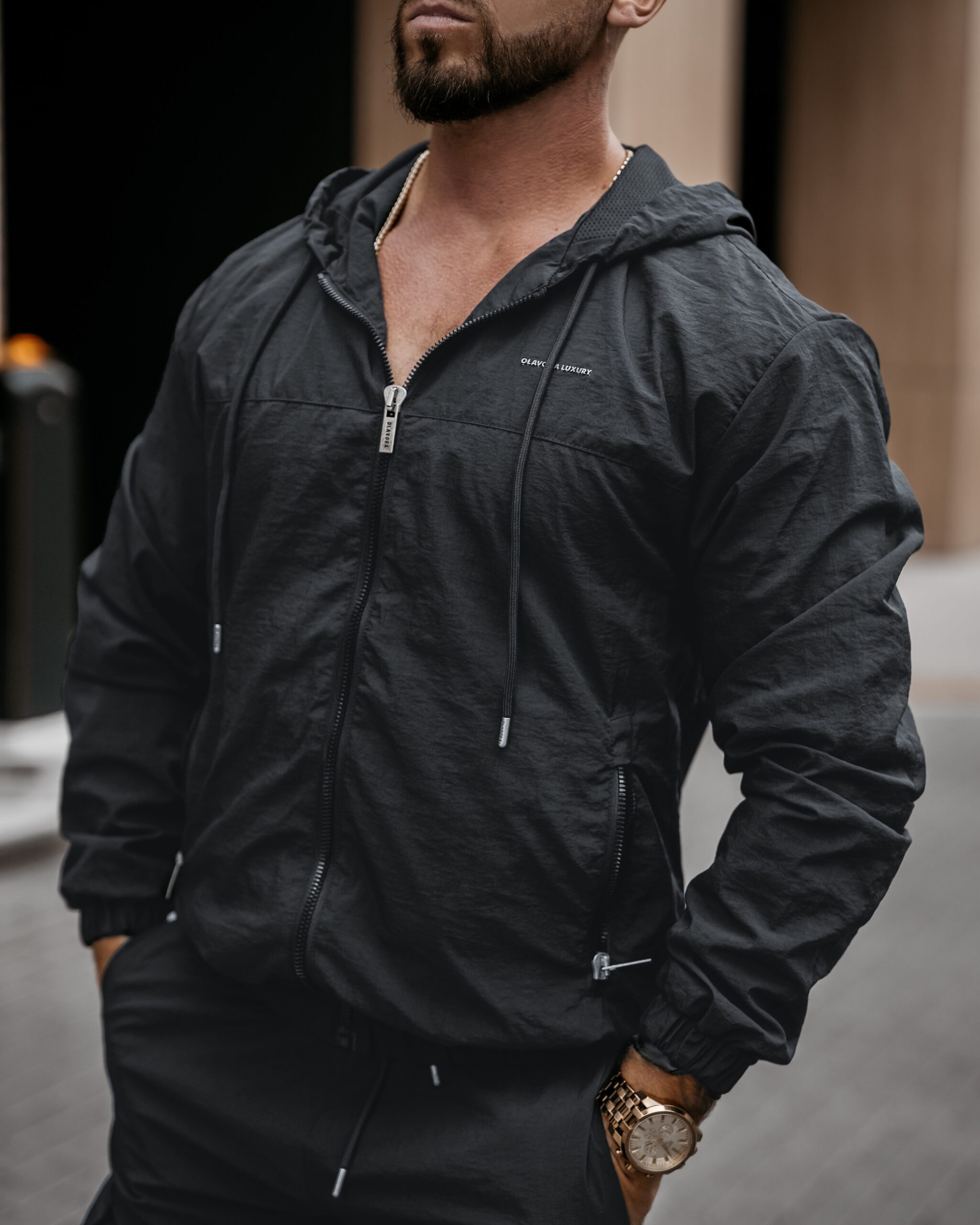 Kurtka męska przejściowa sportowa CRISP OLAVOGA grafitowa Kurtka męska przejściowa sportowa CRISP OLAVOGA grafitowa