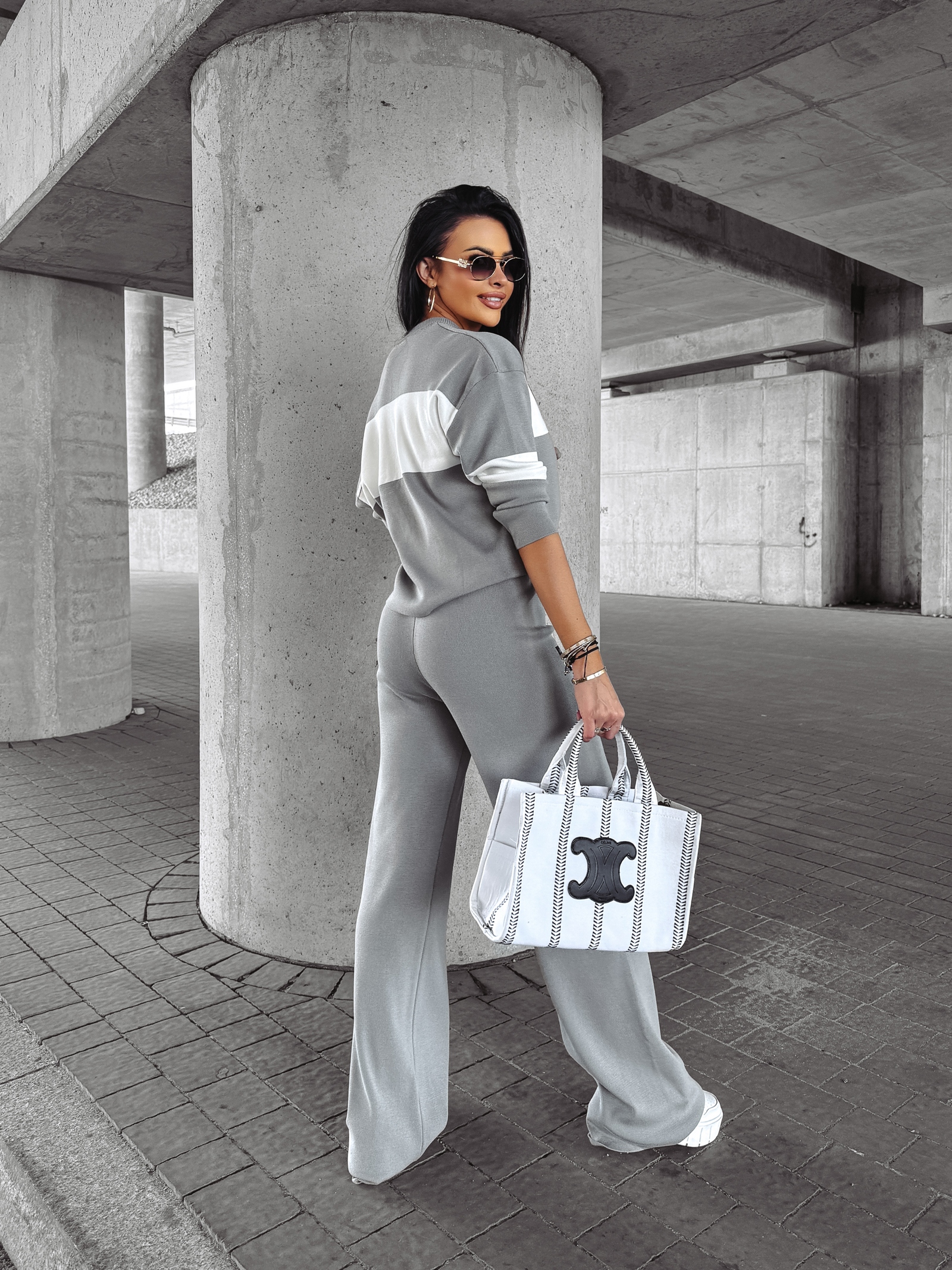 Komplet dres sportowy LUXFORM OLAVOGA szary